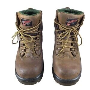 Red Wing 2340 Women's Brown Leather Steel Toe Waterproof Work Boots Size US 6.5